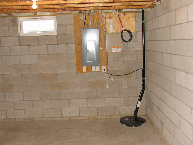 basement sump pump image