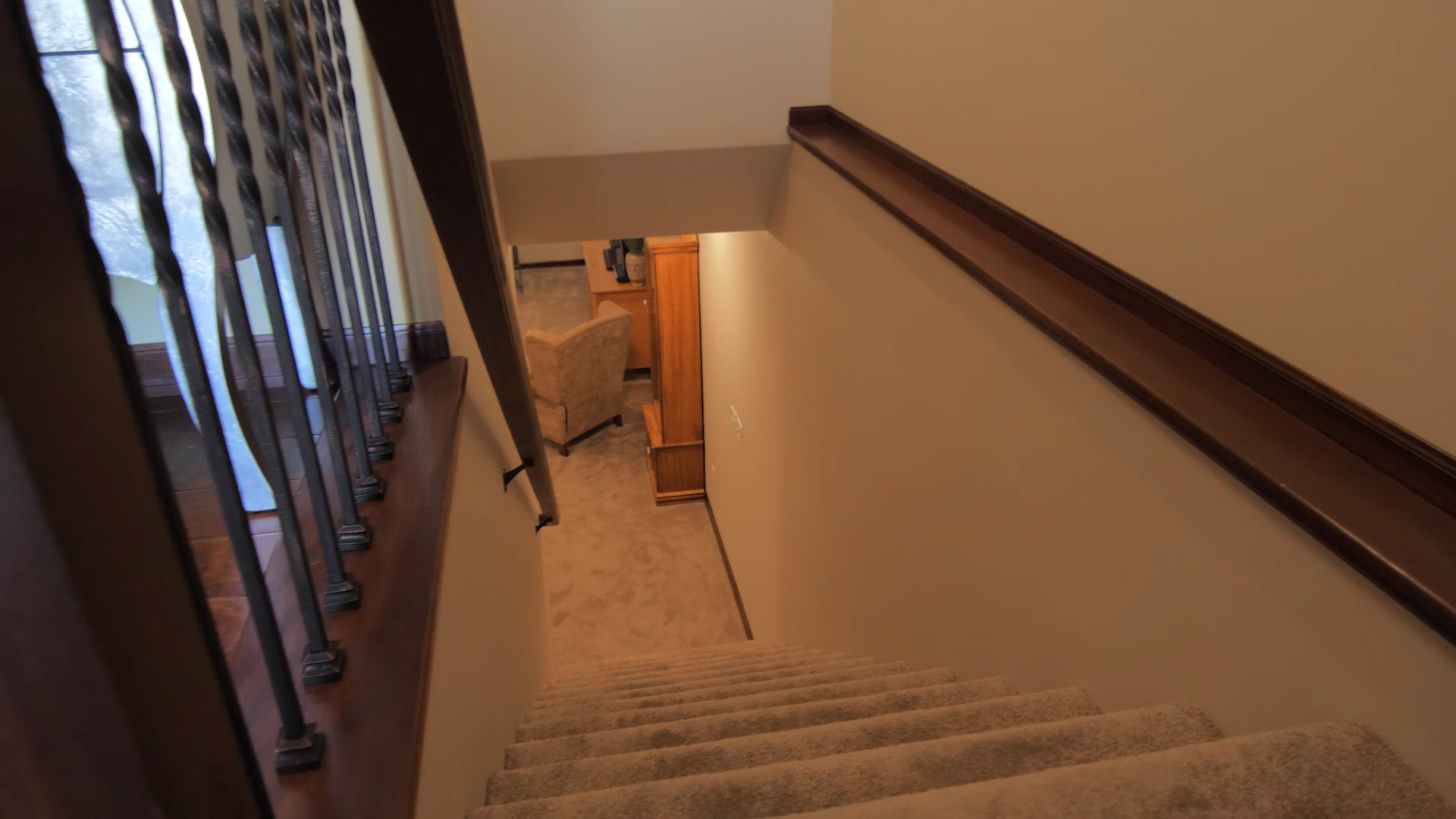 Intek restores Sioux Falls water damage | After | Stairs