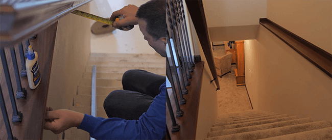 Water damage Sioux Falls - Lietzow Stairs Before and After