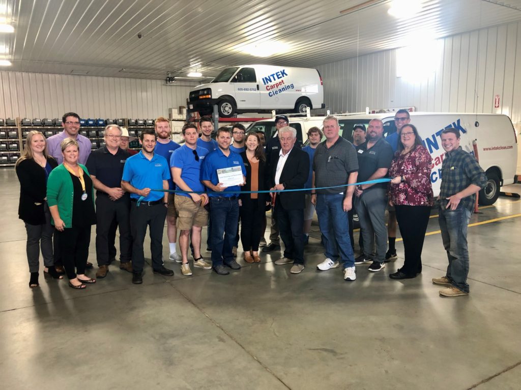Brookings ribbon cutting for Intek Cleaning & Restoration
