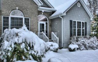 Sioux Falls home in winter